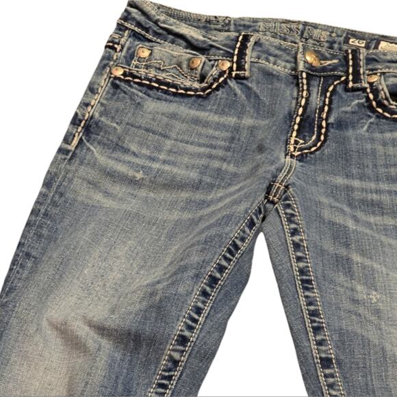 Miss Me Boyfriend Capri Cropped Pockets Stretch Women's Size‎ 26 x 25 - Picture 9 of 12
